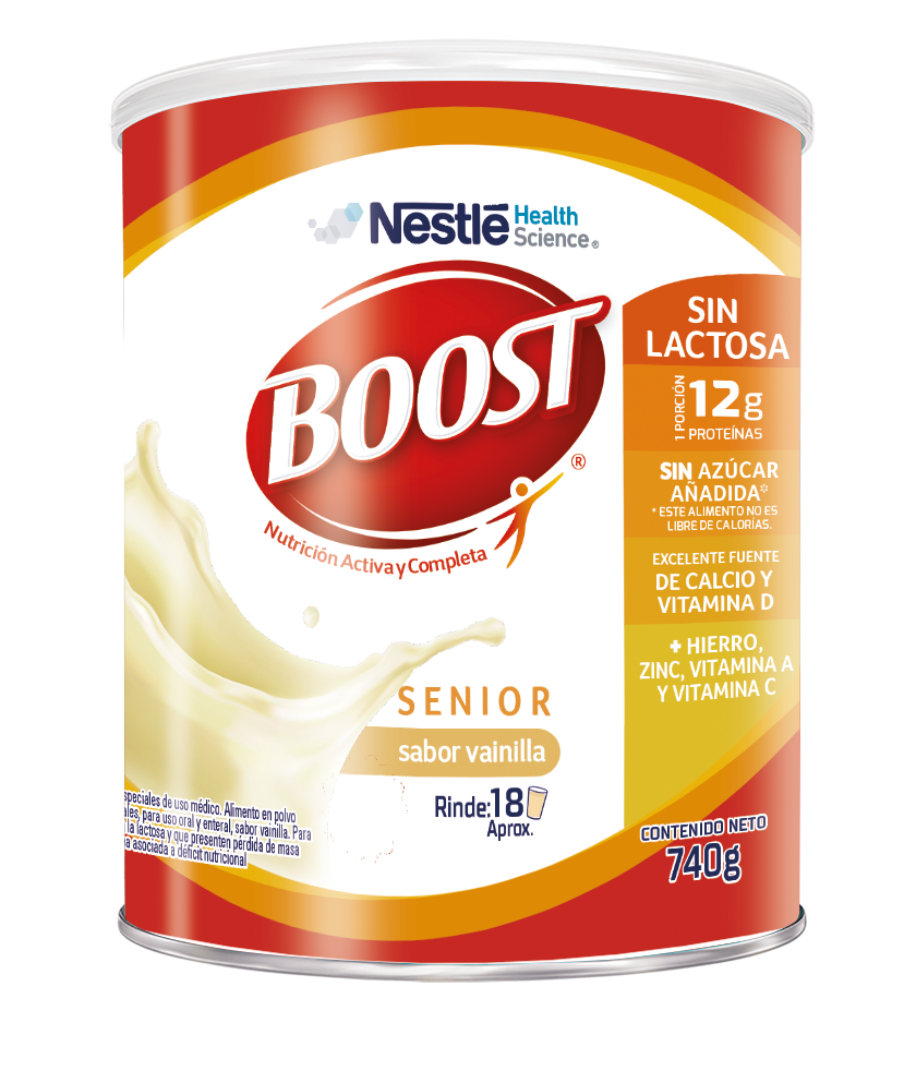 Boost Senior Vainilla Sin Lactosa 740g